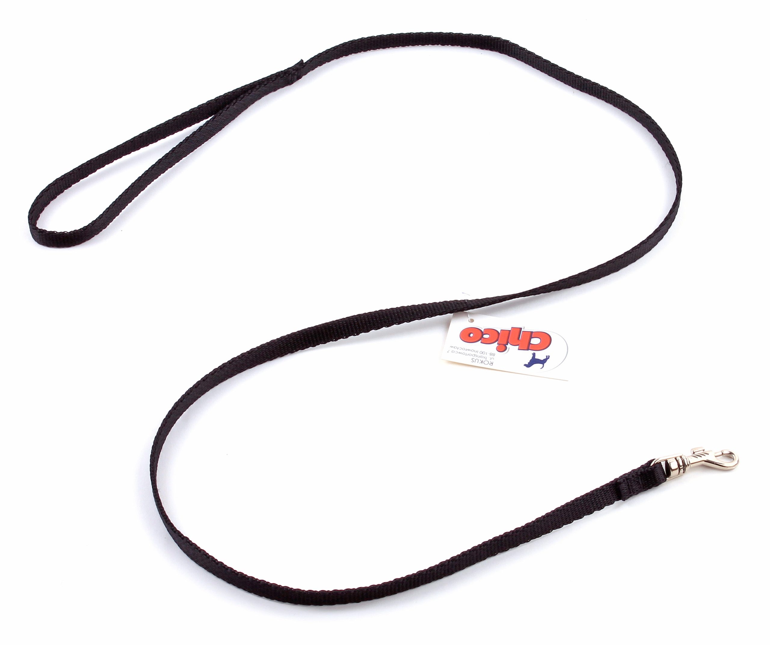 

Smycz dla psa Taśma materiałowa 30mm 115cm Czarna