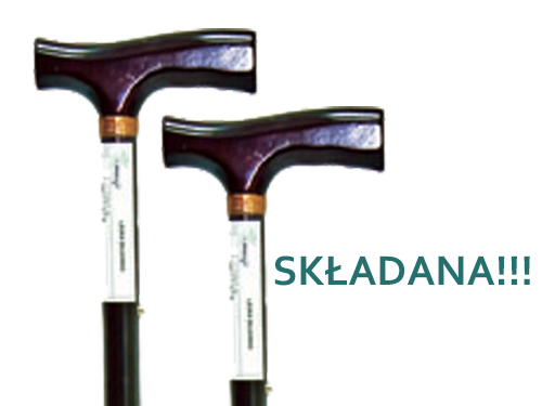 Aluminiowa Laska Inwalidzka Składana! B.mocna!