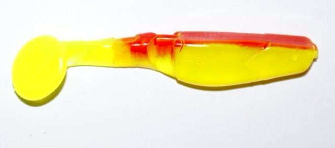 Manns Predator 70mm Żółty fluo z czerwonym grzbiet