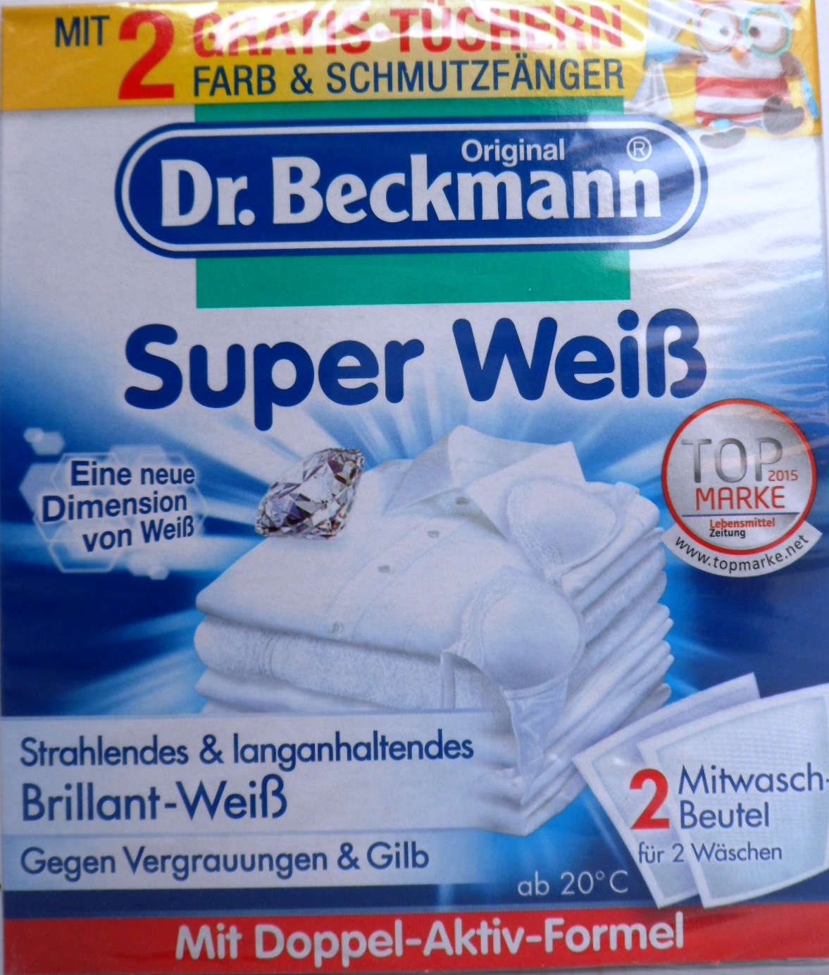 

Niemiecki Dr Beckmann Weiss Saszetki Wybiela