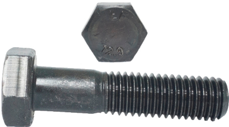 

M12x80 Śruby łeb 6-kątny 12.9 czarne Din 931 2szt