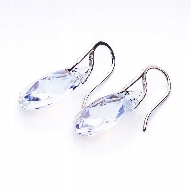 

Srebrne kolczyki z kr. Swarovski Migdały 22mm Mol