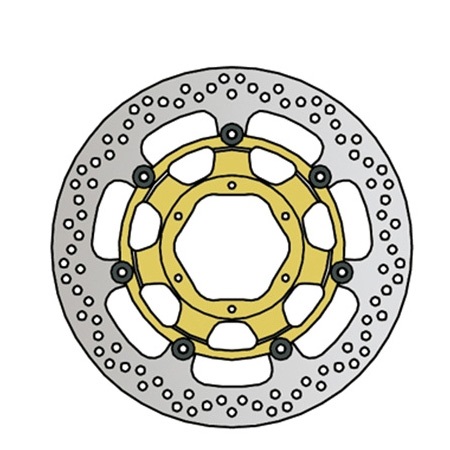 NG644 - Тормозной диск NG передний HONDA VTR 1000 SP01 SP02