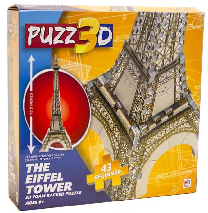 Puzzle Piankowe 3D Wieża Eiffla dla Początkujących