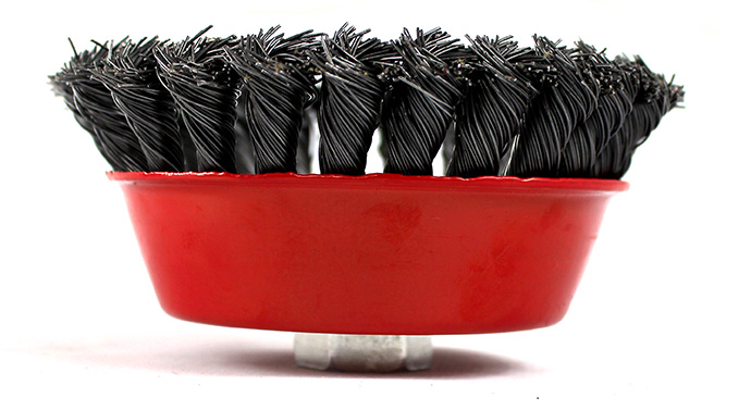 SZCZOTKA DRUCIANA 76 mm M14 DRUT STALOWY SKRĘCANY Kod producenta 8754100