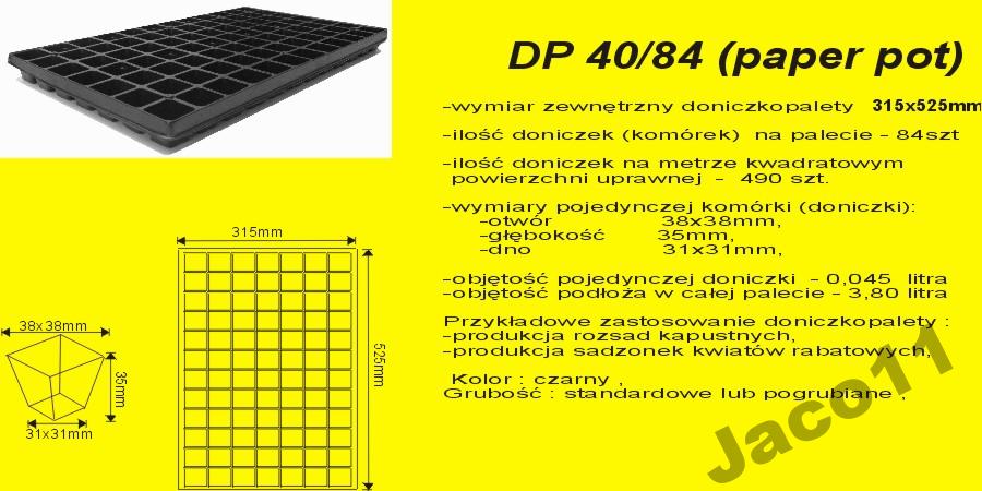 Kvetináčkopaleta Multidoniczka Vysievacia 40/84-70ks
