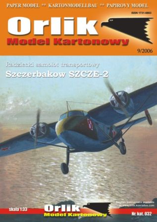 Orlik 032 Letadlo Szczerbakow SZCZE-2 vroubky