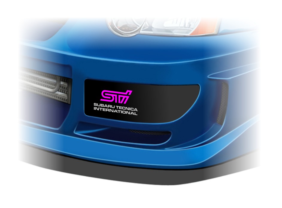 

Subaru Impreza Sti naklejki na zaślepki halogenów