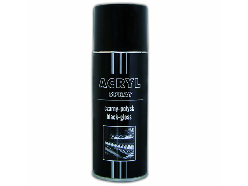 

Lakier Akrylowy Czarny Połysk Spray 400ML Troton