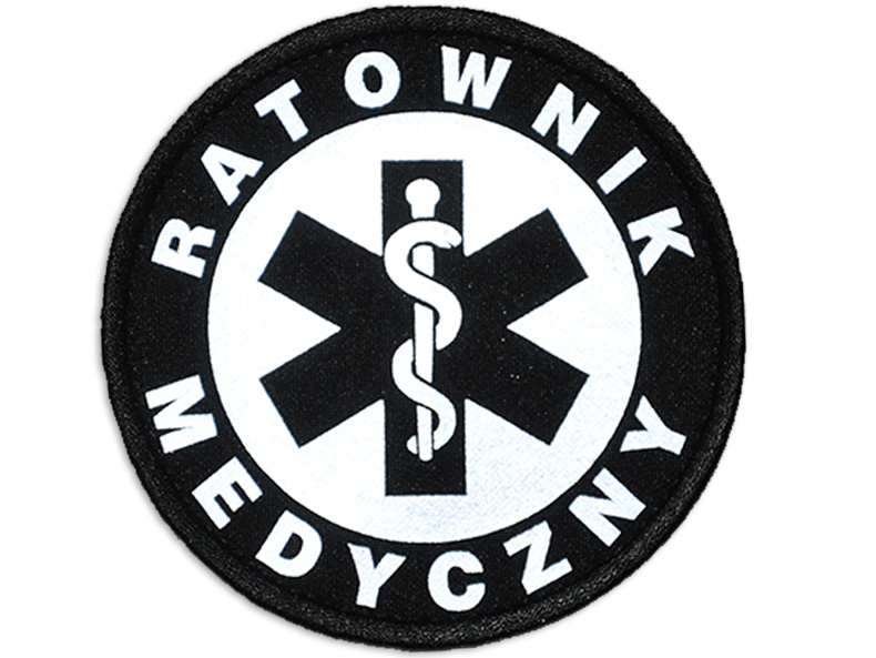 

Emblemat odblaskowy Ratownik Medyczny na rzepie