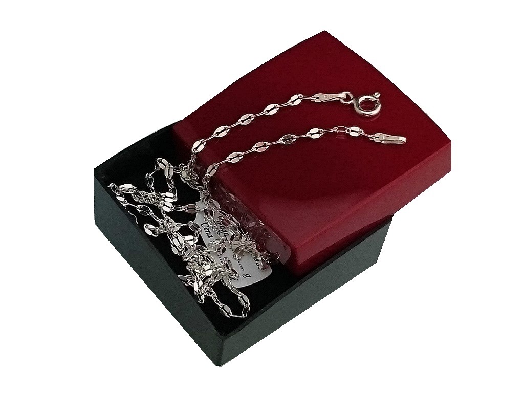 

-50% Łańcuszek Mokka Diamentowana Srebro 925