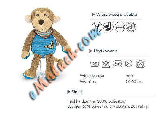 STERNTALER -Pluszowa Pozytywka Przytulanka PREZENT Wiek dziecka 0 +