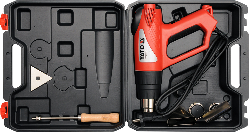 OPALARKA ELEKTRYCZNA PALNIK 2000W WALIZKA LCD YATO Seria GRE