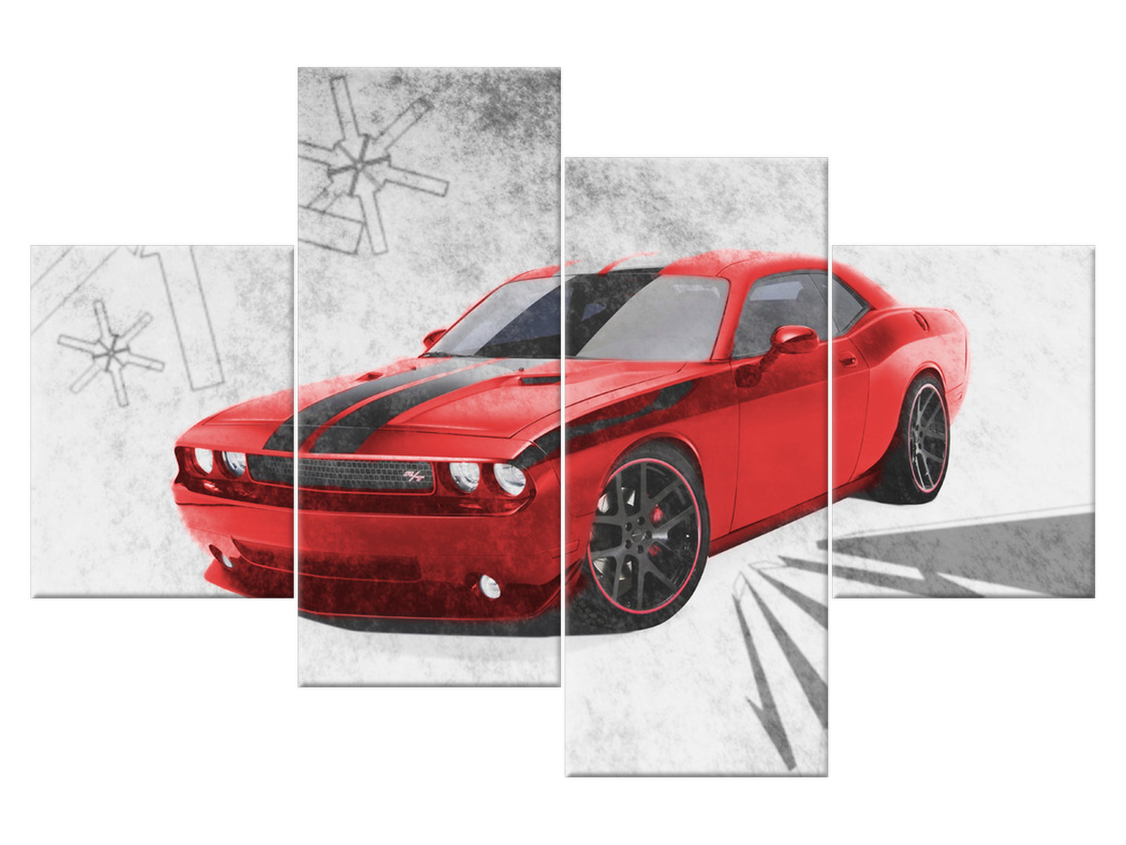 

Obraz Dodge Challenger Blacktop Motoryzacja 120x80
