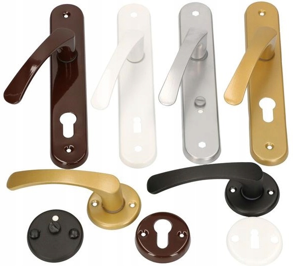 KLAMKA DRZWIOWA DO DRZWI BISZKOPT METALOWA ZŁOTA Rodzaj Klamka wewnętrzna