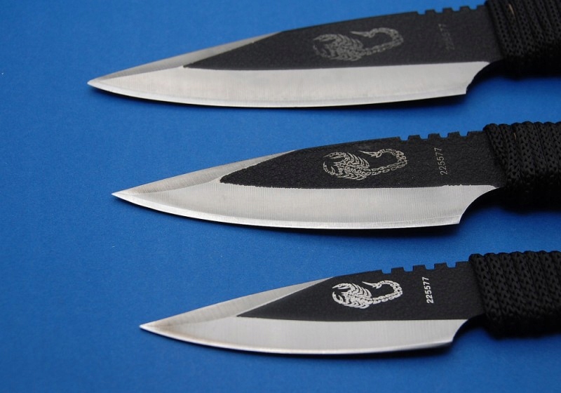 NOŻE DO RZUCANIA - 3szt ZESTAW OSTRZE NÓŻ RZUTKA Marka Kandar