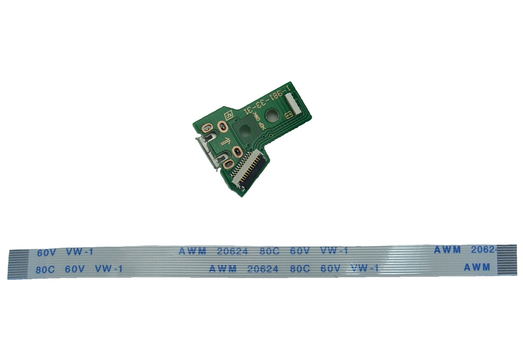 Deska Nabíjecího Konektoru Port Micro Usb JDS-040 flex páska 12pinový pad PS4