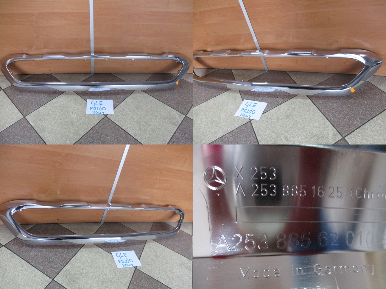 Хром бампер MERCEDES GLE A2538851625