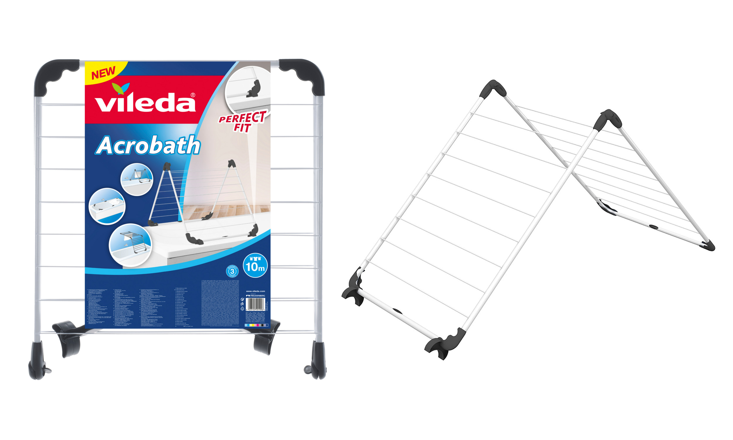 Levně Vileda Sušák na vanu a prádlo Acrobath