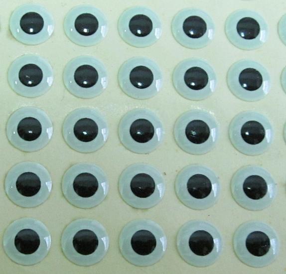 OCZY 3D GLOW IN DARK (ŚWIECĄCE) 8 mm 10-sztuk