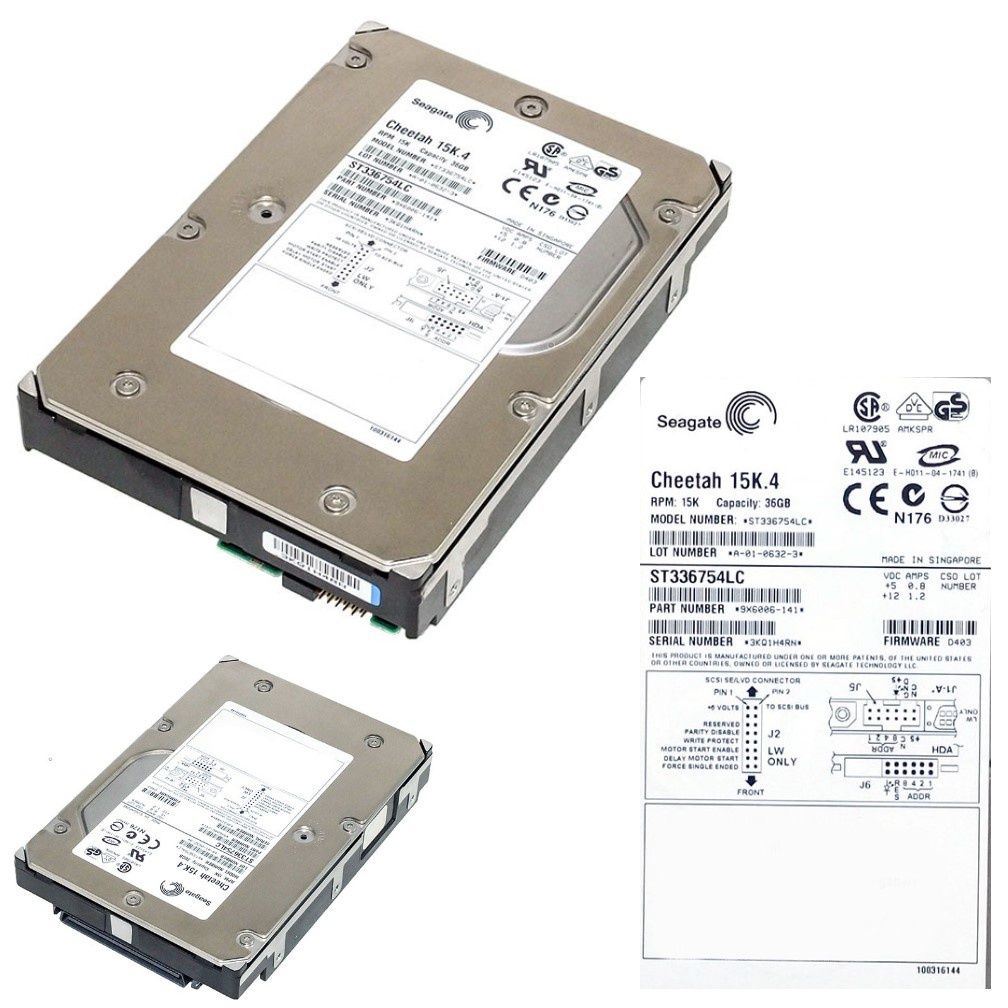 Seagate ST336754LC Cheetah 15K.4 36GB 15K U320 80p