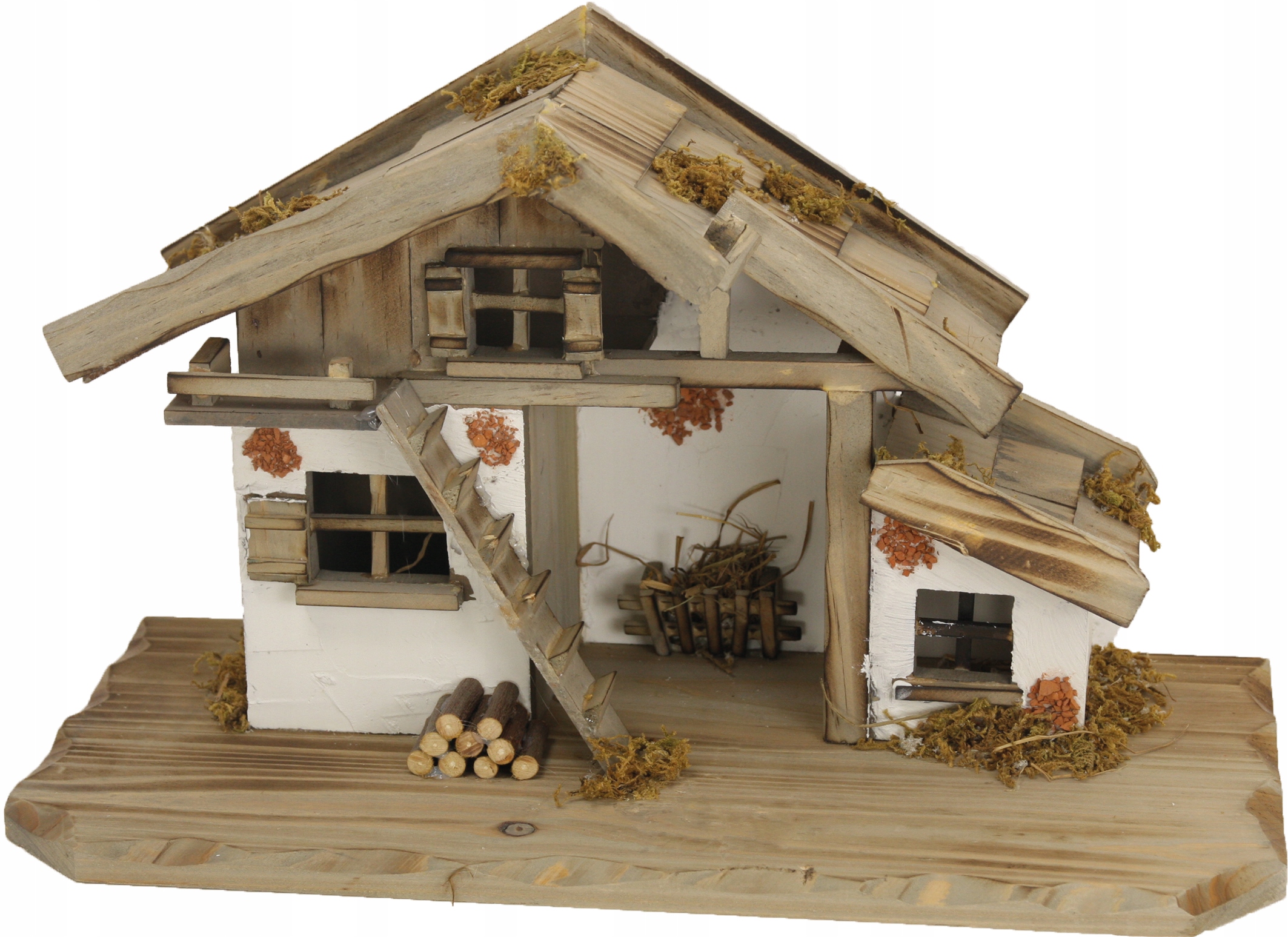 Božský betlehem s osvetlením 40x19x24 cm pre postavy 8 cm