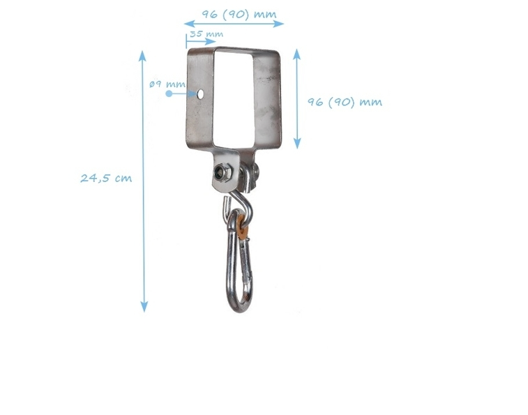 ZESTAW! łączniki+obejmy 90x90mm 100stopni Rodzaj Akcesoria