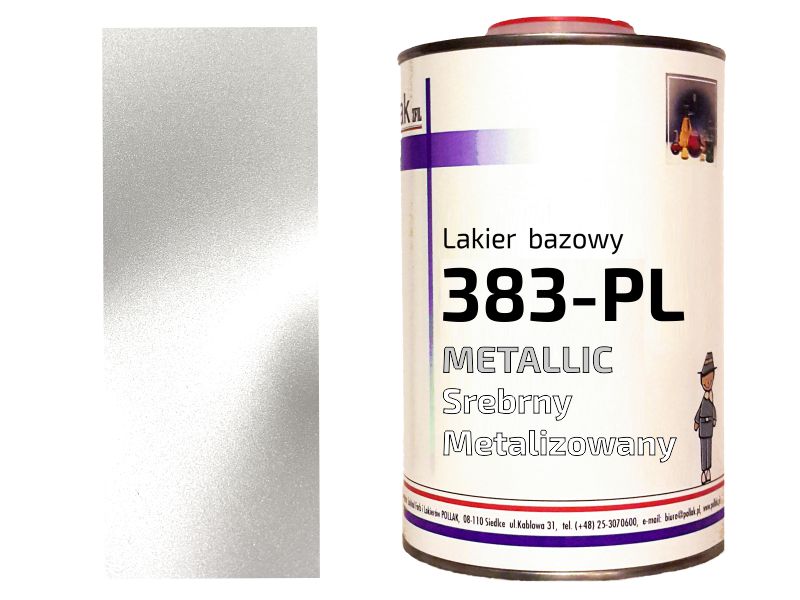 

Lakier Bazowy Srebrny Jasny Metalik 383 Felgi 0,5L