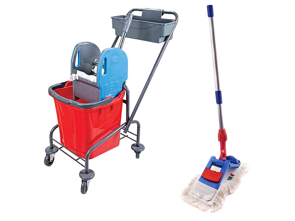 

Zestaw do sprzątania Wózek Sprzątający 23L + Mop