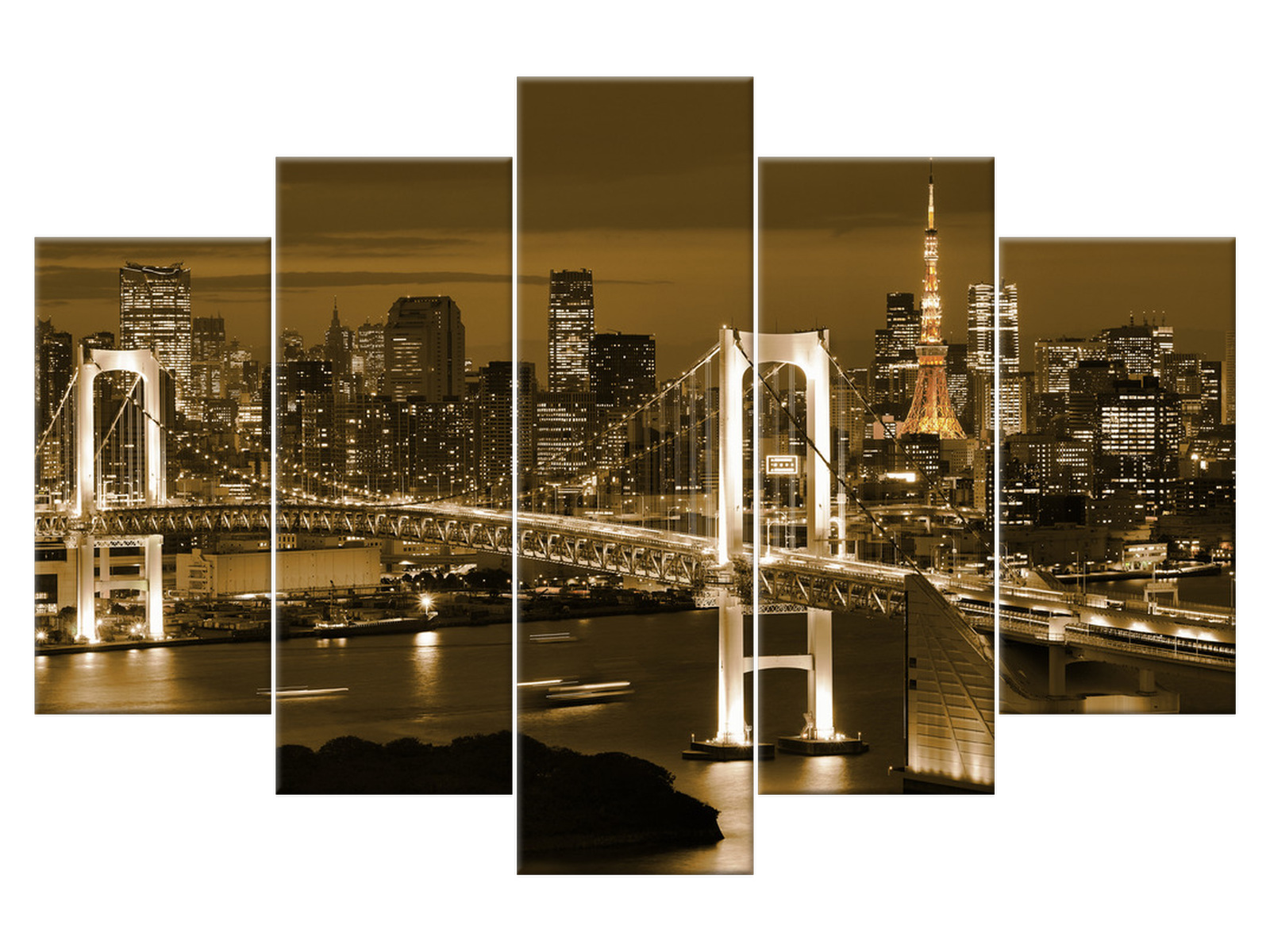 

Obraz Rainbow Bridge w Tokio 150x100 Japonia