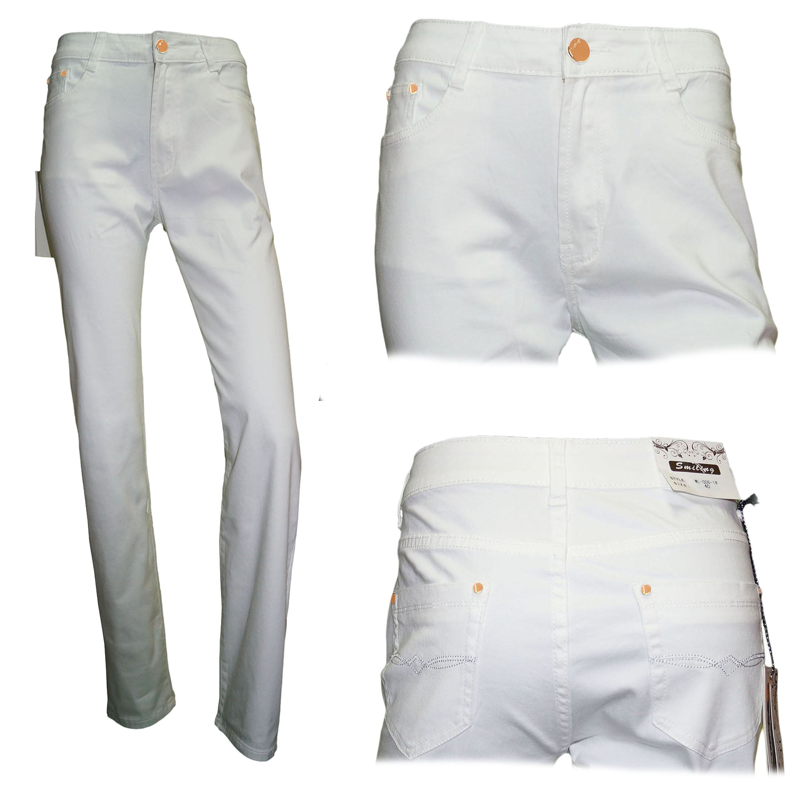 

Spodnie Jeansy Na Lato Cienkie Wysoki Stan 48 4XL