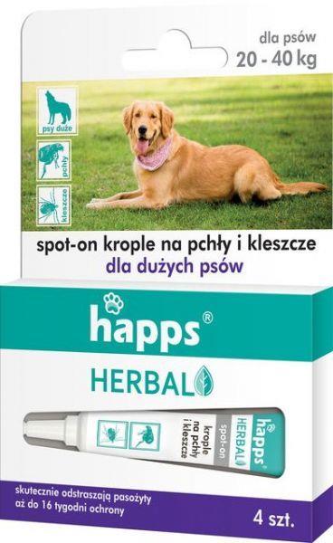 

Happs Krople Na Pchły I Kleszcze Psy Duże 20-40KG