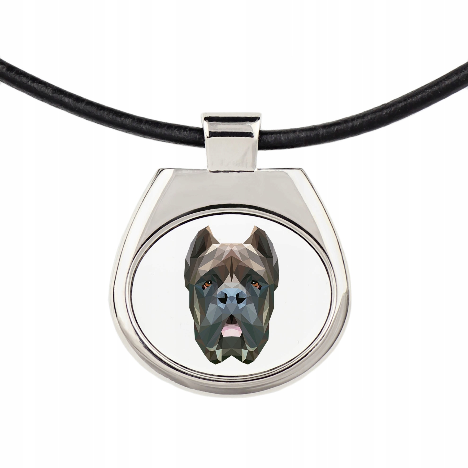 

Cane Corso Naszyjnik Zawieszka Pies geometryczny