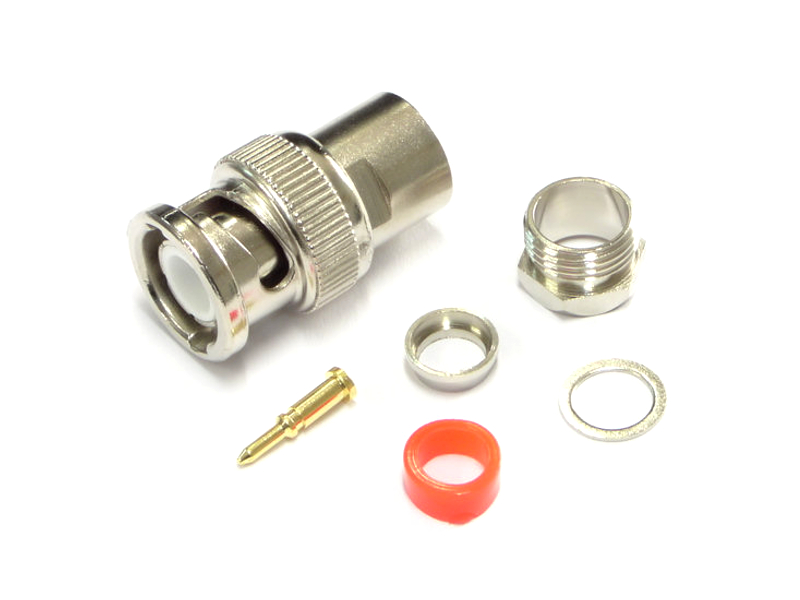 Wtyk BNC skręcany na kabel RG59 RG6 FV