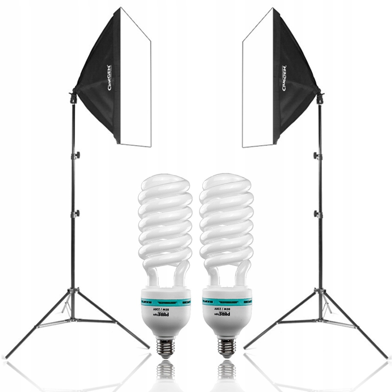 

2x lampa studyjna Softbox 40x60 2x 125W statyw
