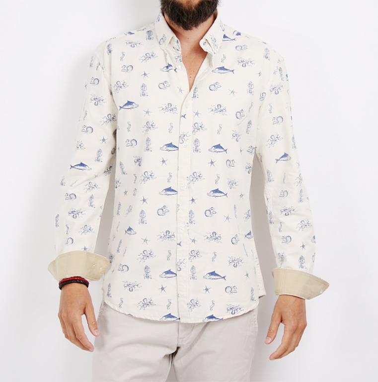 

Koszula Selected Mo Shirt Ocean Print M Morze Hel