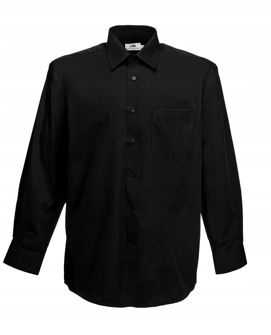 

Men Poplin L/s Shirt Black XXL