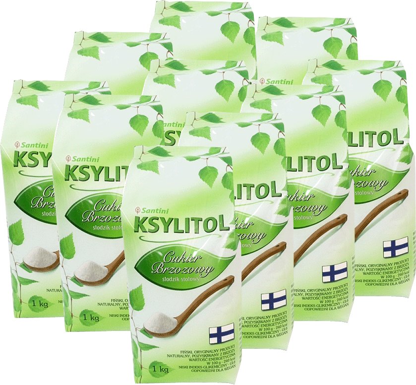Xylitol, breza cukru pack - 10x1kg Santiniho