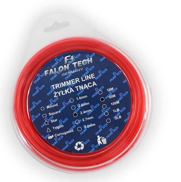 

Żyłka Tnąca Do Kosy Gwiazdka 2,4 2,7 mm x 50M