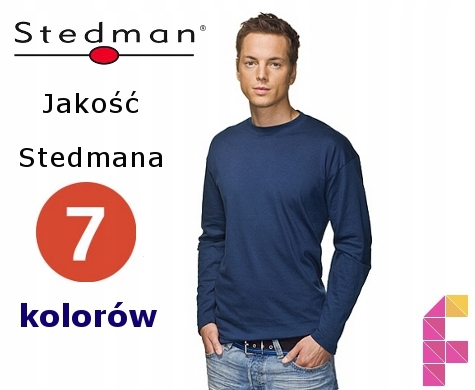 STEDMAN koszulka z dł. rękawem 7KOL LONGSLEEVE XXL Materiał dominujący bawełna