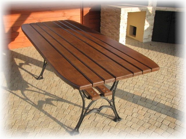 DREWNIANY STÓŁ OGRODOWY MEBLE OGRODOWE 180CM S5 Producent inna