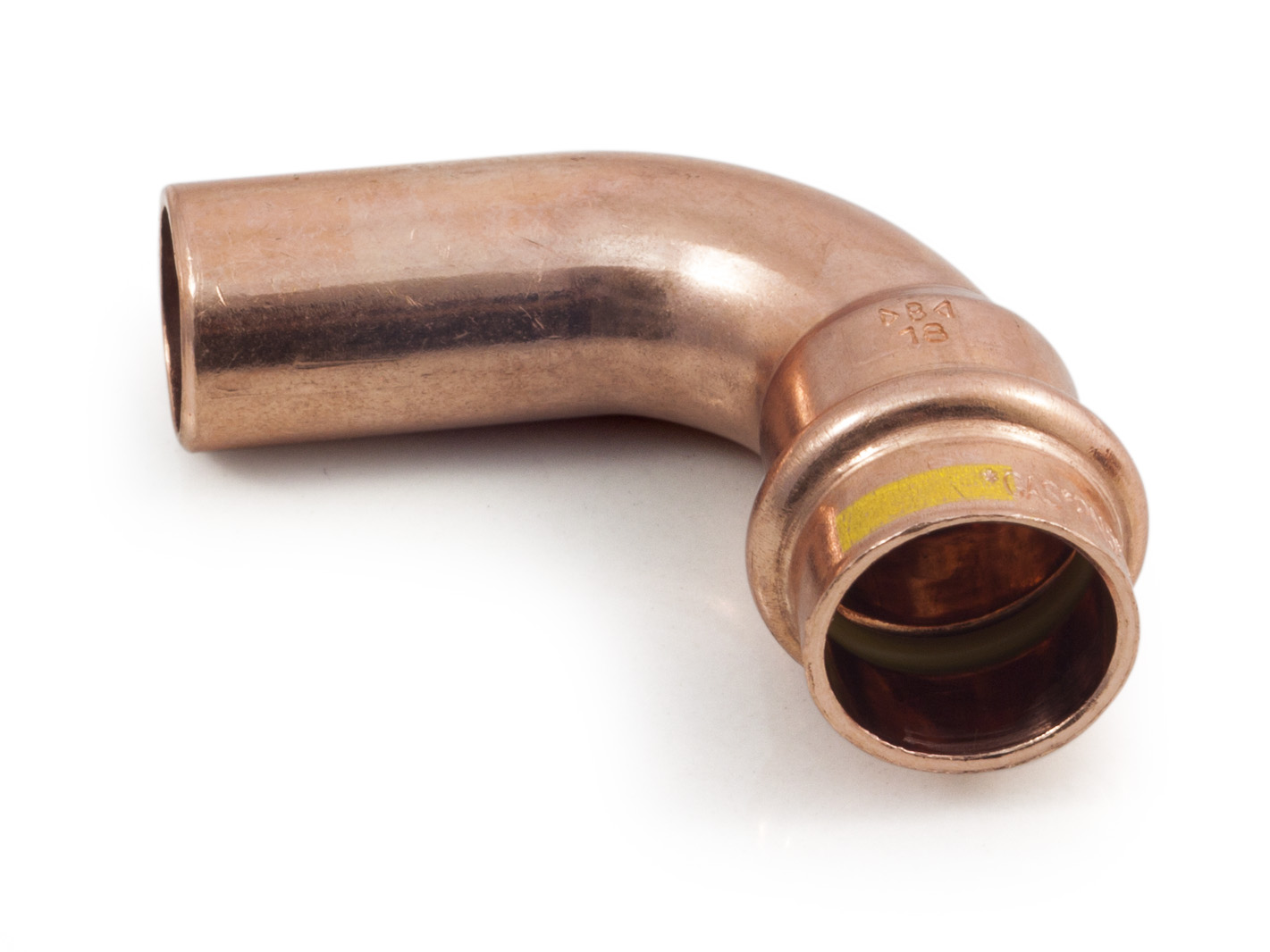 

Łuk Kolano Gaz 18mm 90 1K Miedź Cu Press Zacisk