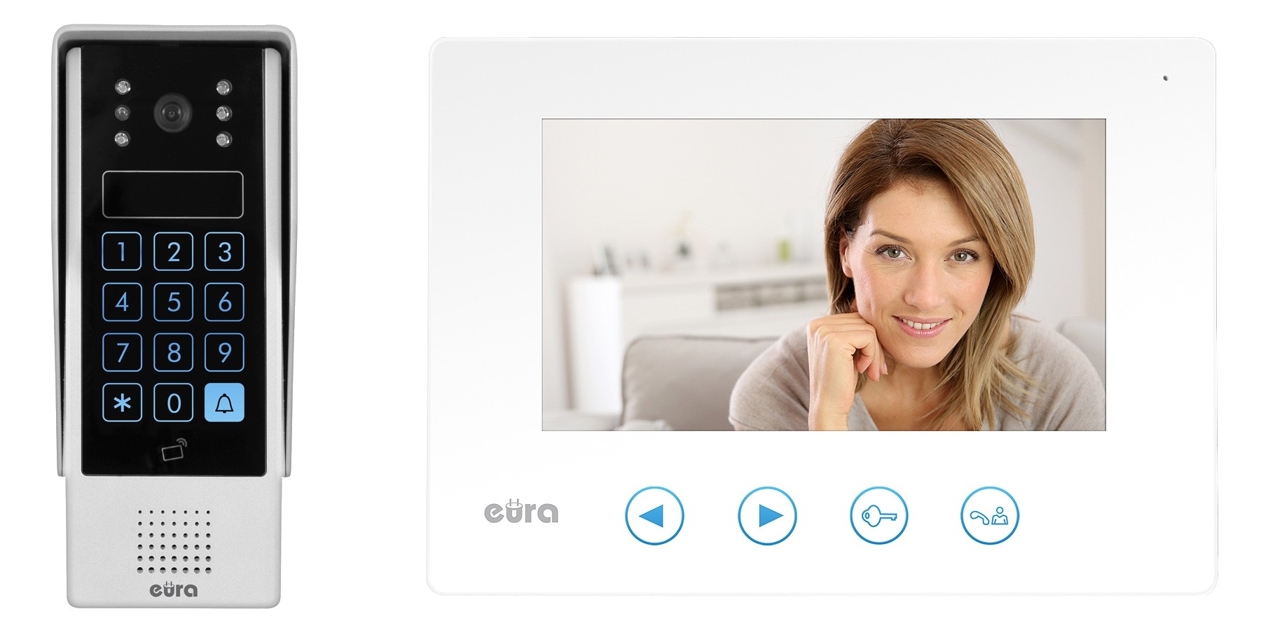 WIDEODOMOFON 2 Wejścia Pamięć Dotykowy Szyfrator Rodzaj domofonu Jednorodzinny