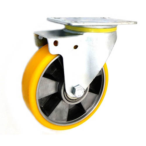 Kolečko fi.160 mm alum-polyuretan, otočné N: 300 kg