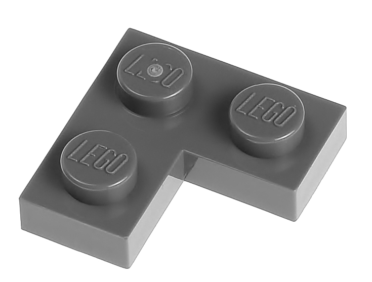 

Lego Płytka narożna 2x2 2420 szara ciemna - 2 szt.