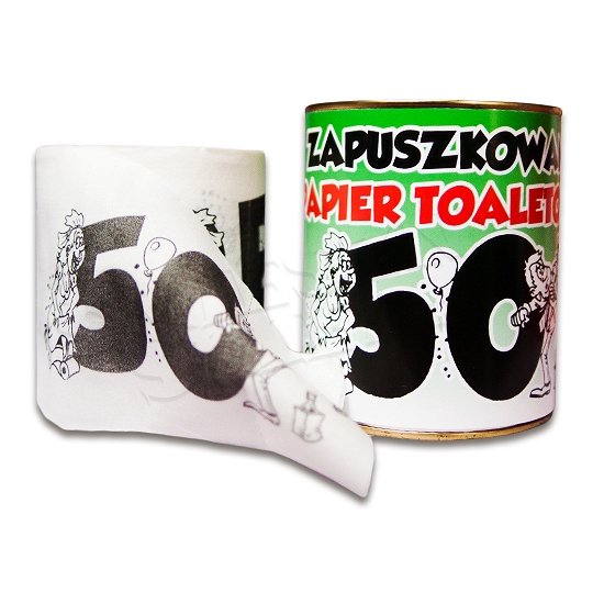 

Papier Toaletowy na 50 Urodziny konserwa