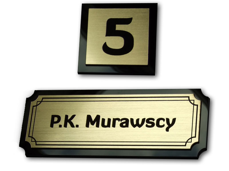 

Tabliczka na drzwi numer Plexi 22x8 cm Grawer