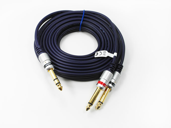 

kabel przewód jack 6,3 / 2x jack 6,3 5,0m Vitalco