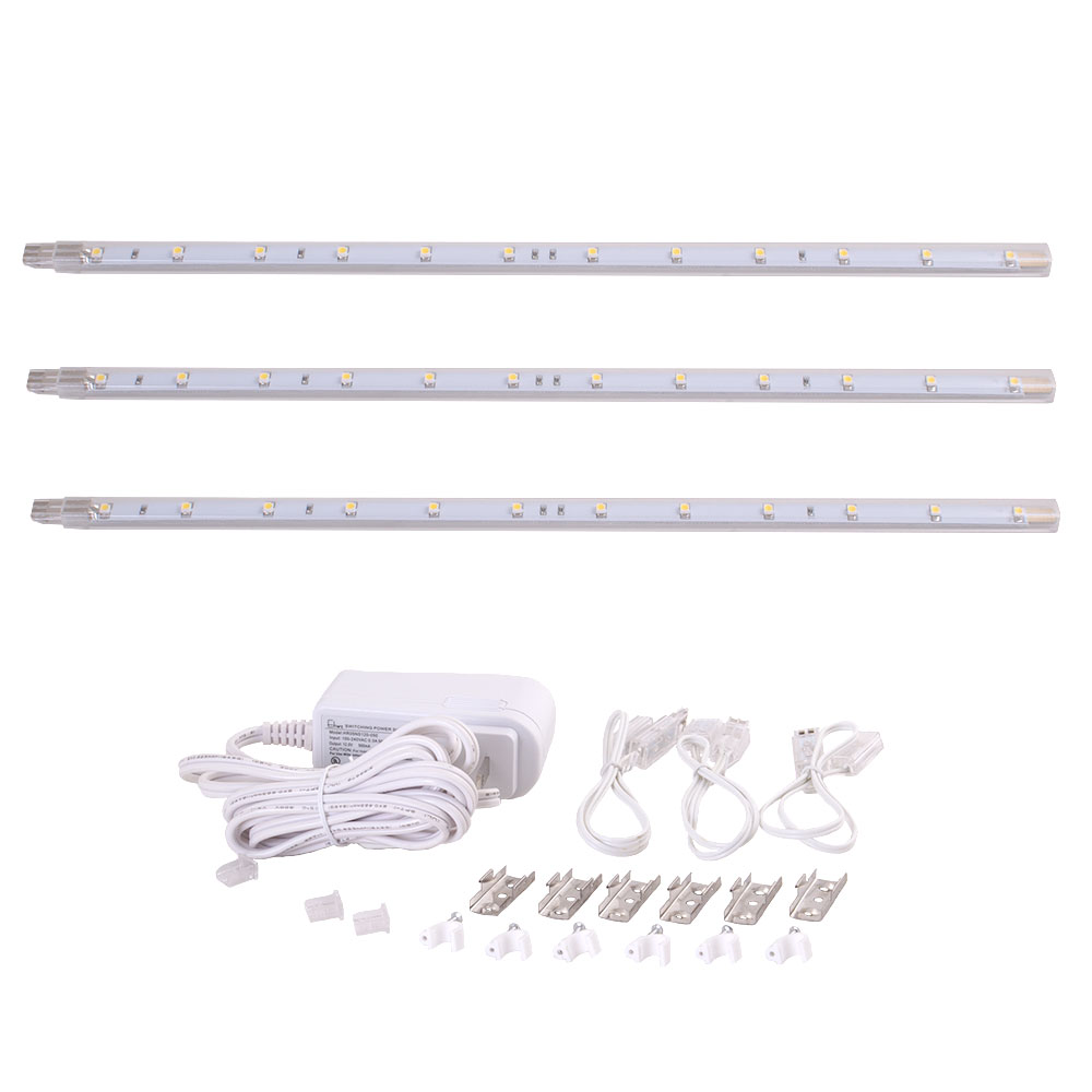

Listwa podszafkowa Led, meblowa, zestaw 3 szt.