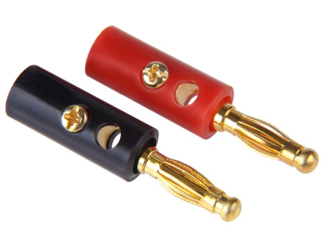 

Wtyk Głośnikowy Banan na kabel Gold cena za 2szt